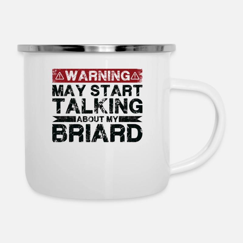Parlez de Briard - Tasse émaillée - blanc