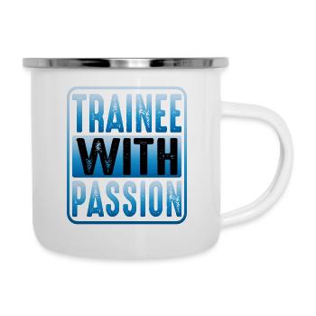 Trainee With Passion - Camper Mug - white - Right