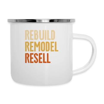 Reconstruire Remodeler Revendre Home Improvement Handyman - Tasse émaillée - blanc - Droite