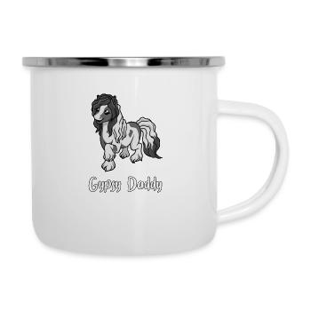 Amoureux des chevaux - Gypsy Daddy - Tasse émaillée - blanc - Droite