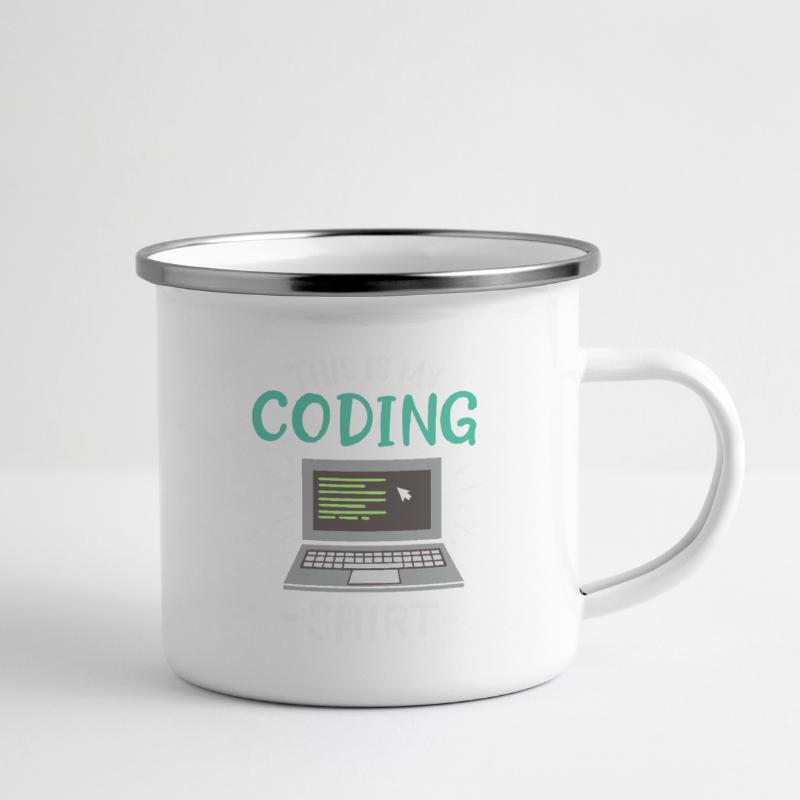 Ceci est mon codeur de chemise de codage Tasse émaillée
