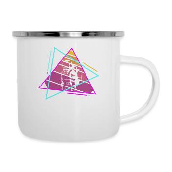 Rétro Vintage Classic Astronaut Aeronautic - Tasse émaillée - blanc - Droite