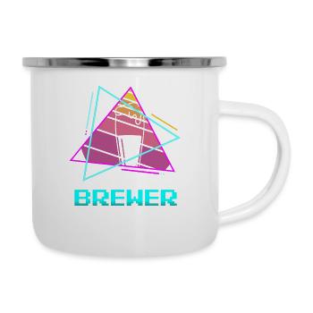 Retro Brewer Beer Brewing - Camper Mug - white - Right