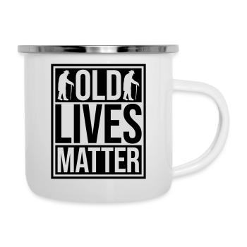 old lives matter quote - Camper Mug - white - Right