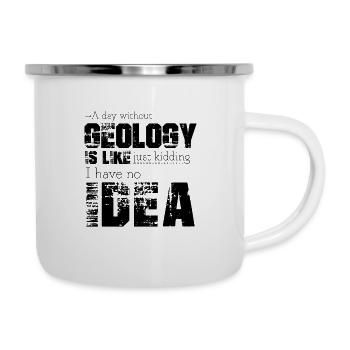Geologie - Emaille-Tasse - Weiß - Rechts