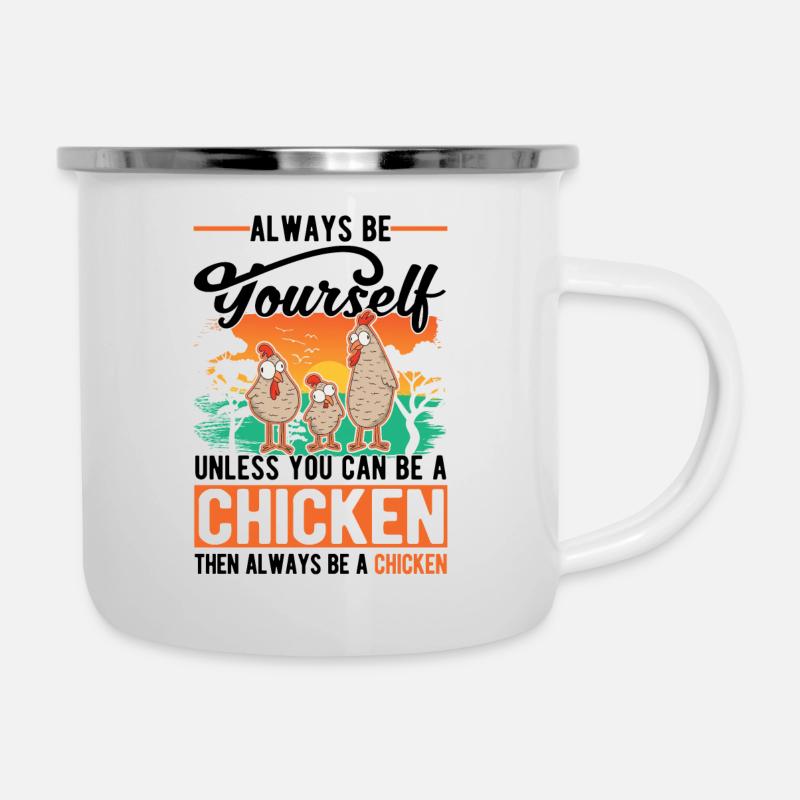 Chickens Chicken Farming Chicken Farmer - Camper Mug - white