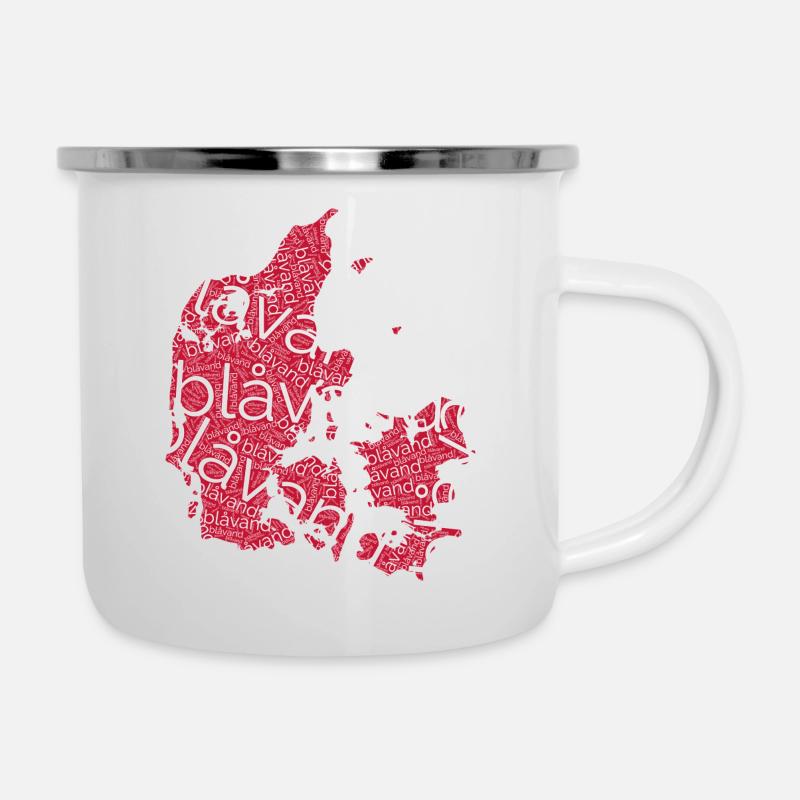 Blåvand - Emaille-Tasse - Weiß