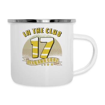 DANS LE CLUB 17 - Tasse émaillée - blanc - Droite