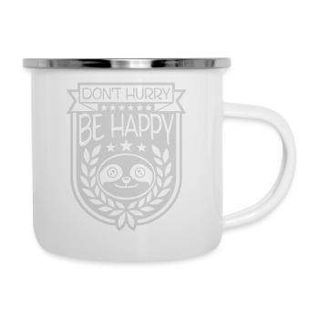 Don't hurry be happy - Camper Mug - white - Right