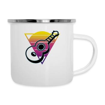 Ukulelen Vitage - Emaille-Tasse - Weiß - Rechts