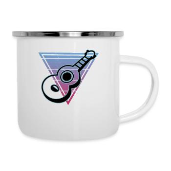 Ukulelen Vitage - Emaille-Tasse - Weiß - Rechts