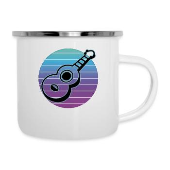 Ukulelen Vitage - Emaille-Tasse - Weiß - Rechts