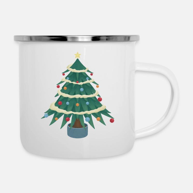 Christmas tree - Camper Mug - white