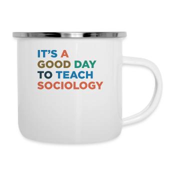 Enseignants de sociologie - Tasse émaillée - blanc - Droite