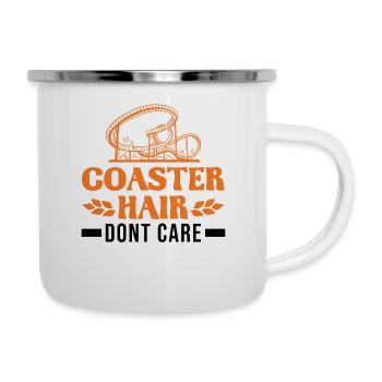 Coaster Hair Dont care Roller Coaster Roller Coaster - Tasse émaillée - blanc - Droite