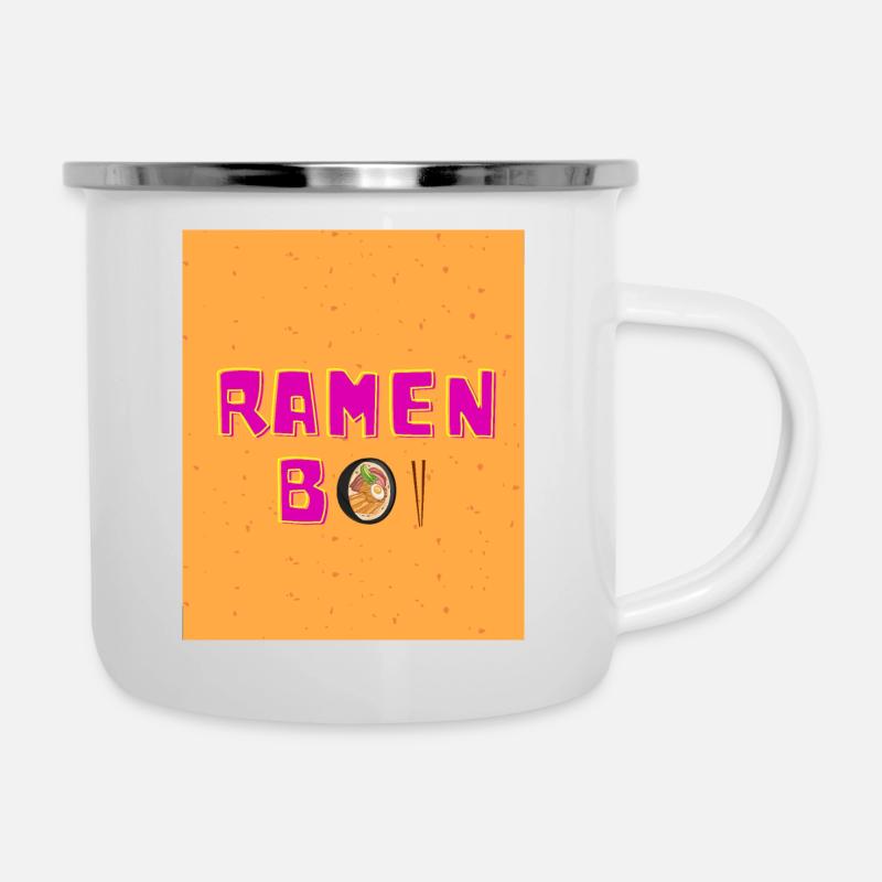 RAMEN BOI AND LOVER - Camper Mug - white