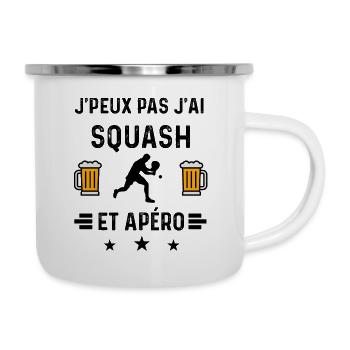 j'peux pas squash apéro - Tasse émaillée - blanc - Droite