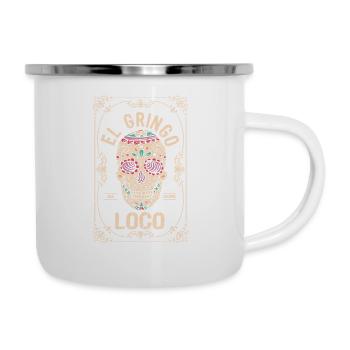 El Gringo Loco Bad Hombre Funny Cinco de Mayo - Camper Mug - white - Right