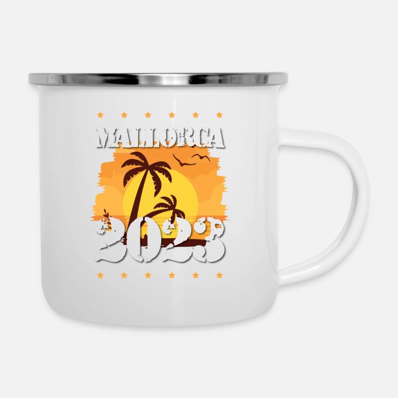 Majorque 2023 - Tasse émaillée - blanc