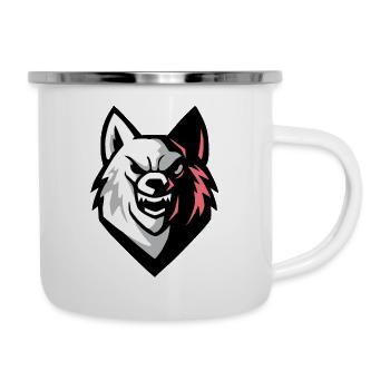 Lobod - Emaille-Tasse - Weiß - Rechts