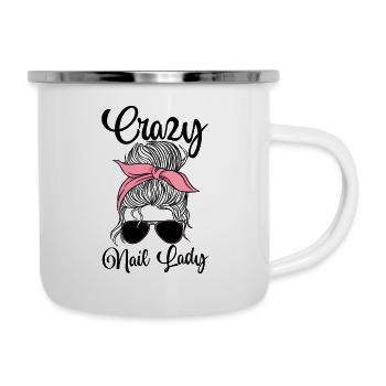 Nail technician Manicurist Polish nail art - Camper Mug - white - Right