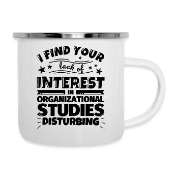 Études organisationnelles Drôle de cadeau - Tasse émaillée - blanc - Droite