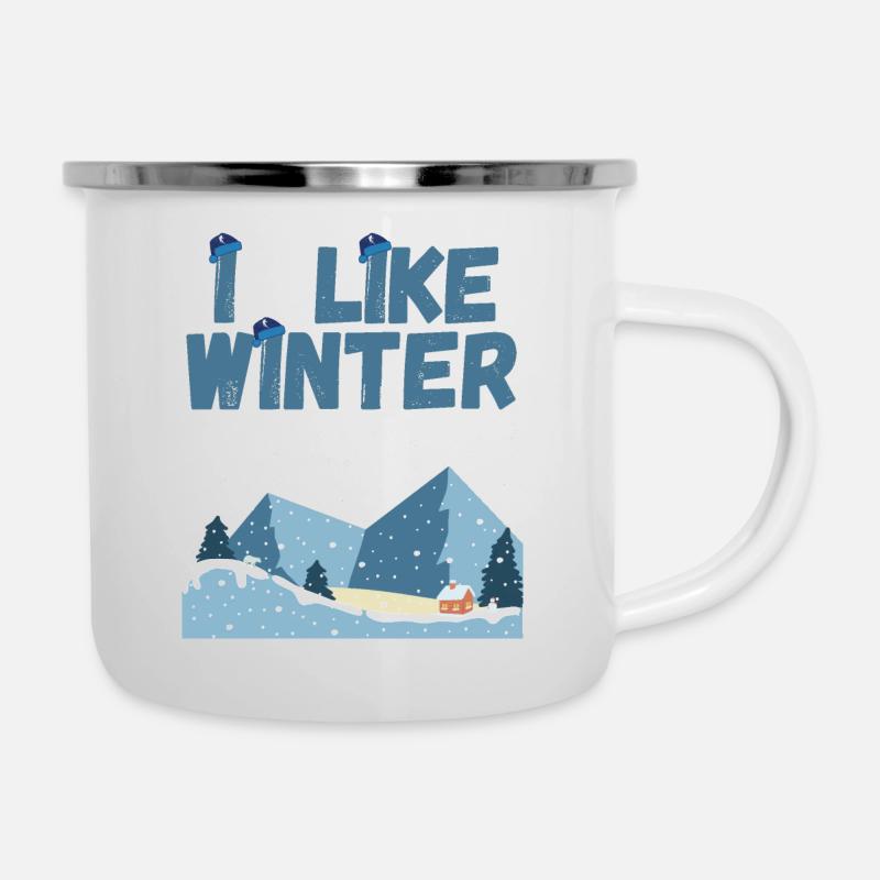 I Like Winter - Camper Mug - white