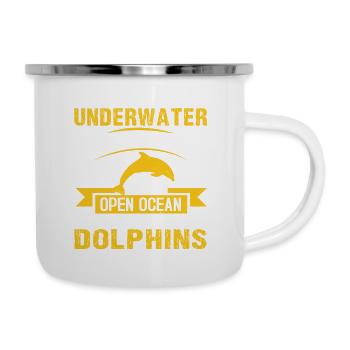 I FILMED UNDERWATER FOR TWO DAYS IN THE OPEN OCEAN - Camper Mug - white - Right