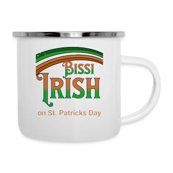 Bissi Irish - le jour de la Saint-Patrick! - Tasse émaillée - blanc - Droite