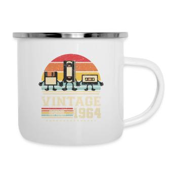 59th birthday April Born in 1964 Gift idea - Camper Mug - white - Right