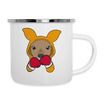 Kangaroo Boxer Martial Athlete Sparring Sport Boxing - Camper Mug - white - Right