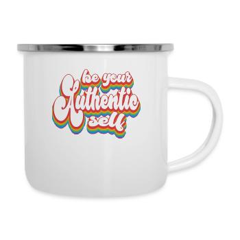 Pride Month LGBTQ - Be Your Authentic Self - Camper Mug - white - Right