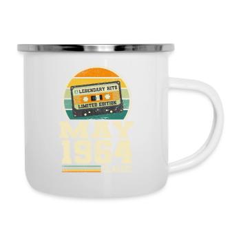 59th Birthday May Vintage 1964 Gift Idea - Camper Mug - white - Right
