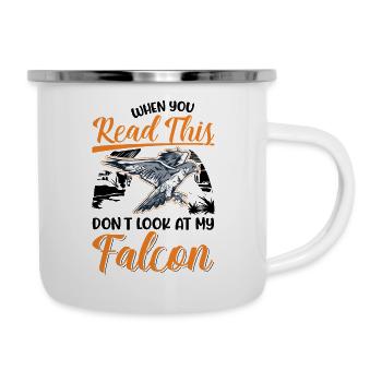 Falke Falkner Kestrel Falconry Falkner - Camper Mug - white - Right