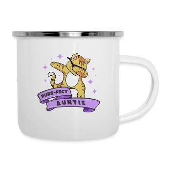 Purr Fact Auntie 4 - Camper Mug - white - Right