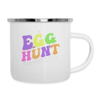 Egg Hunt Supervisor Funny Easter - Camper Mug - white - Right