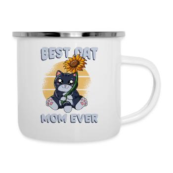 Best Cat Mom Ever - Camper Mug - white - Right
