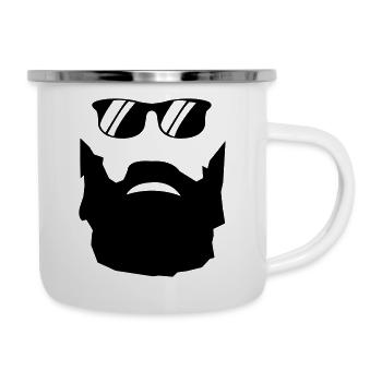 Lunettes de soleil Bart - Tasse émaillée - blanc - Droite