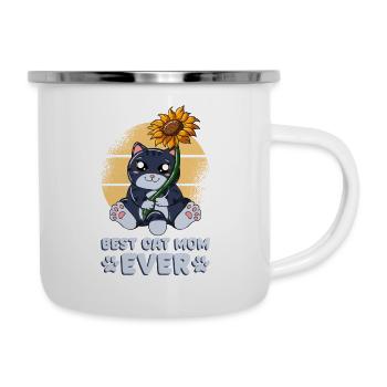 Best Cat Mom Ever - Camper Mug - white - Right
