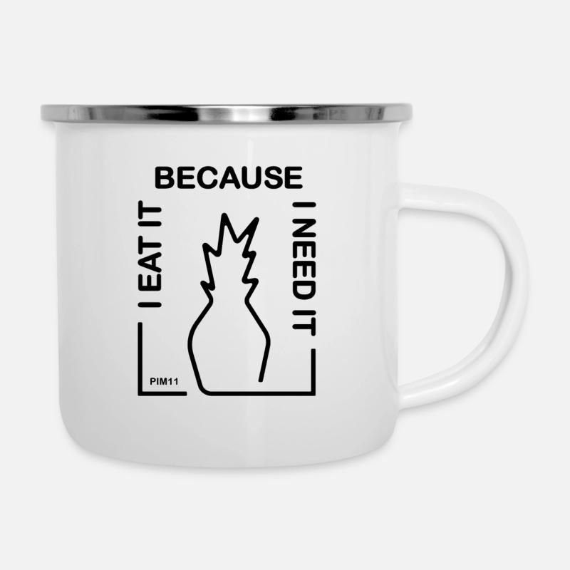 Pineapple - Camper Mug - white