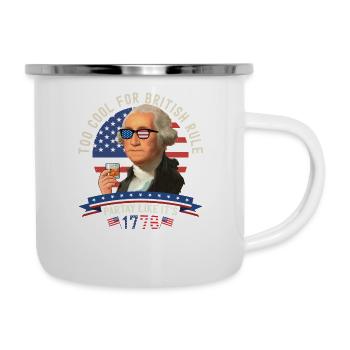 4th of July George Washington - Too Cool for - Camper Mug - white - Right