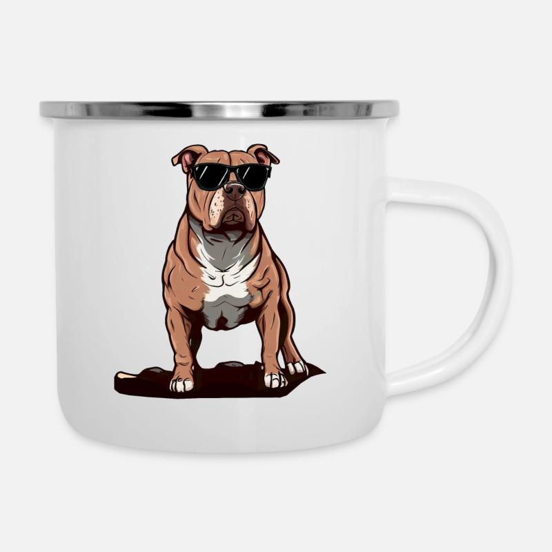 Pitbull The Model - Camper Mug - white
