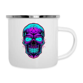 Gothic Skull Fashion: Unleash Your Dark Side with - Camper Mug - white - Right
