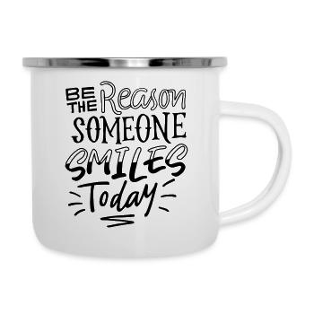 Be The Reason Someone Smiles Today - Camper Mug - white - Right