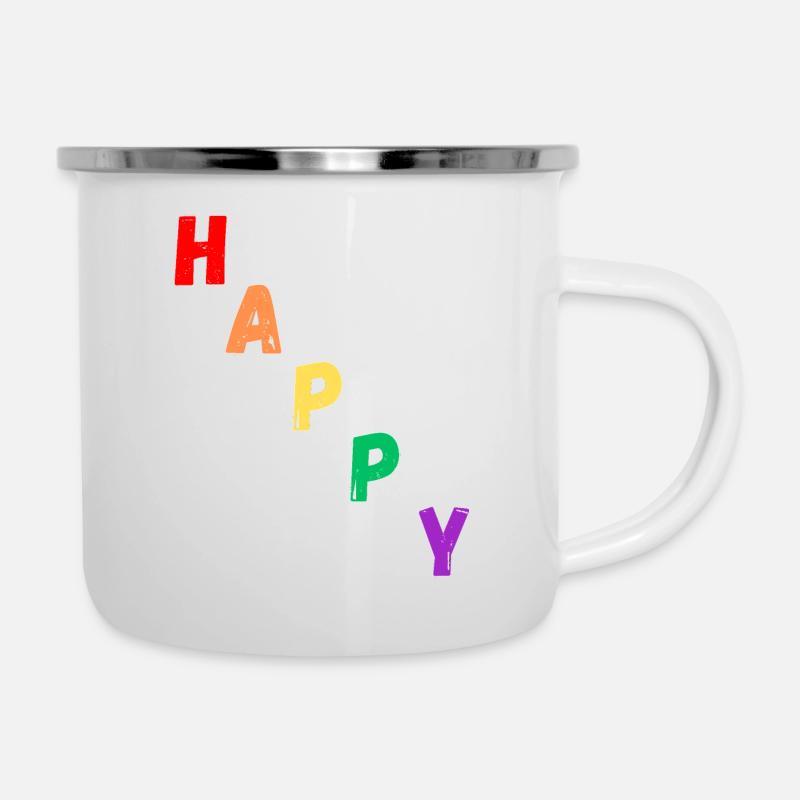 Content - Tasse émaillée - blanc