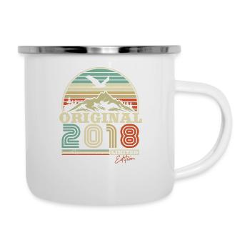 Gift Birthday Vintage 2018 5 J. - Camper Mug - white - Right