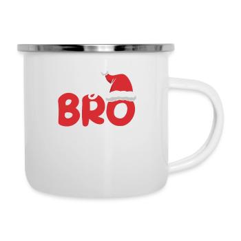 Big Bro Santa Brother Christmas Family Matching - Camper Mug - white - Right