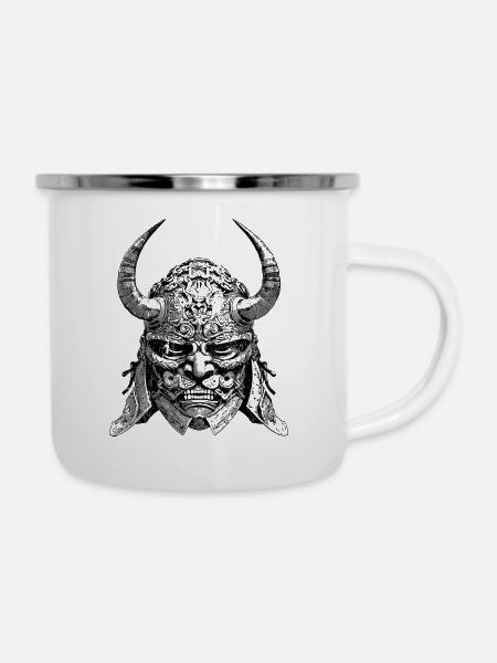 Samurai-Kraft – Entfessele deine innere Stärke! - Emaille-Tasse - Weiß