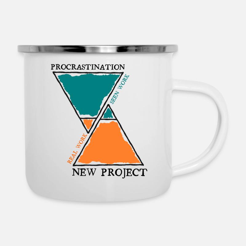Procrastination ADHD - Camper Mug - white