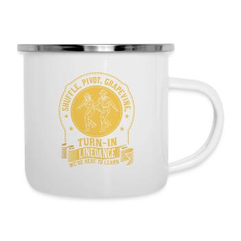 Shuffle, Pivot, Grapevine, Turn In Line Dance Vest - Camper Mug - white - Right